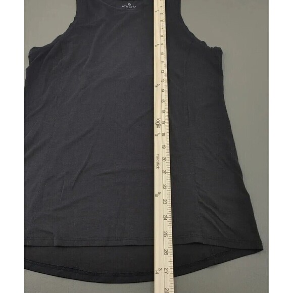 Athleta Tank Top Womens XS Black Back-Cutout Light Basic Soft Shirt Athleisure - Picture 9 of 9